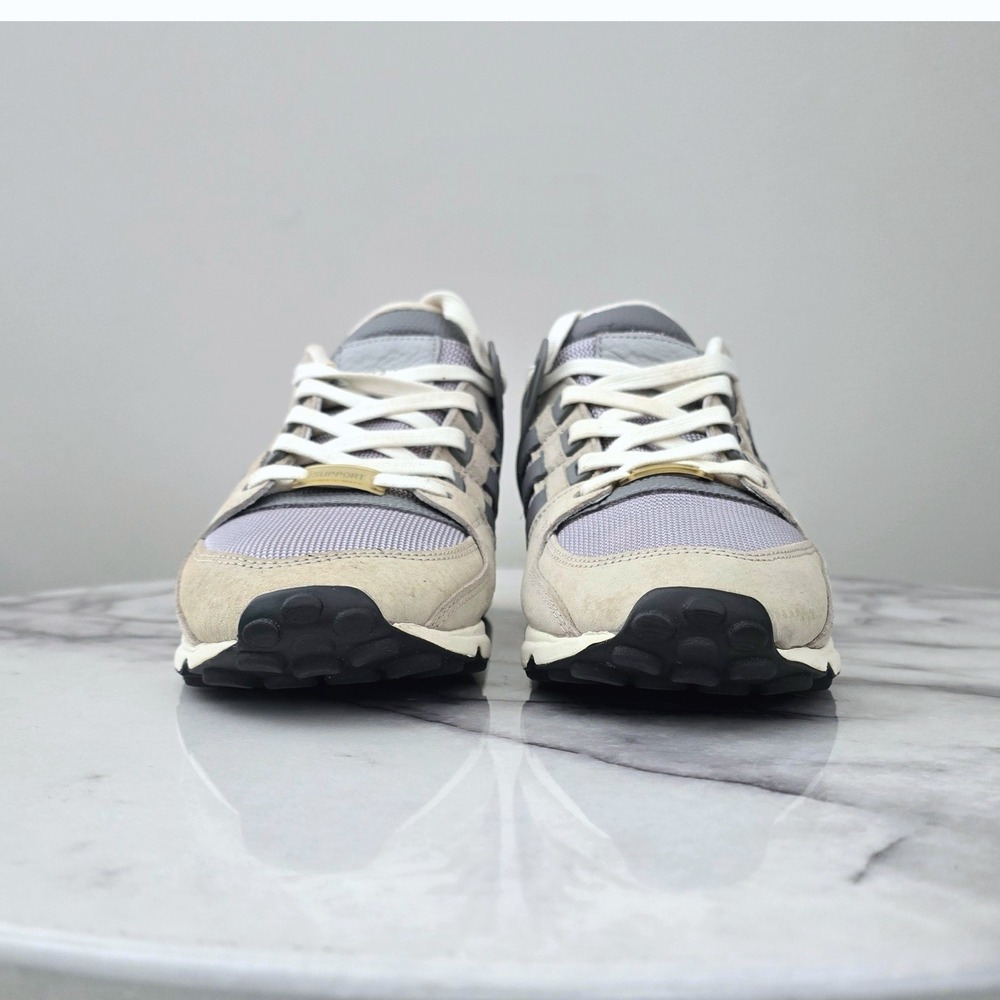 Adidas EQT Support ADV 91-17 Mens Sz 9 Sneakers Grey Beige Suede Athletic Shoes - Picture 7 of 10